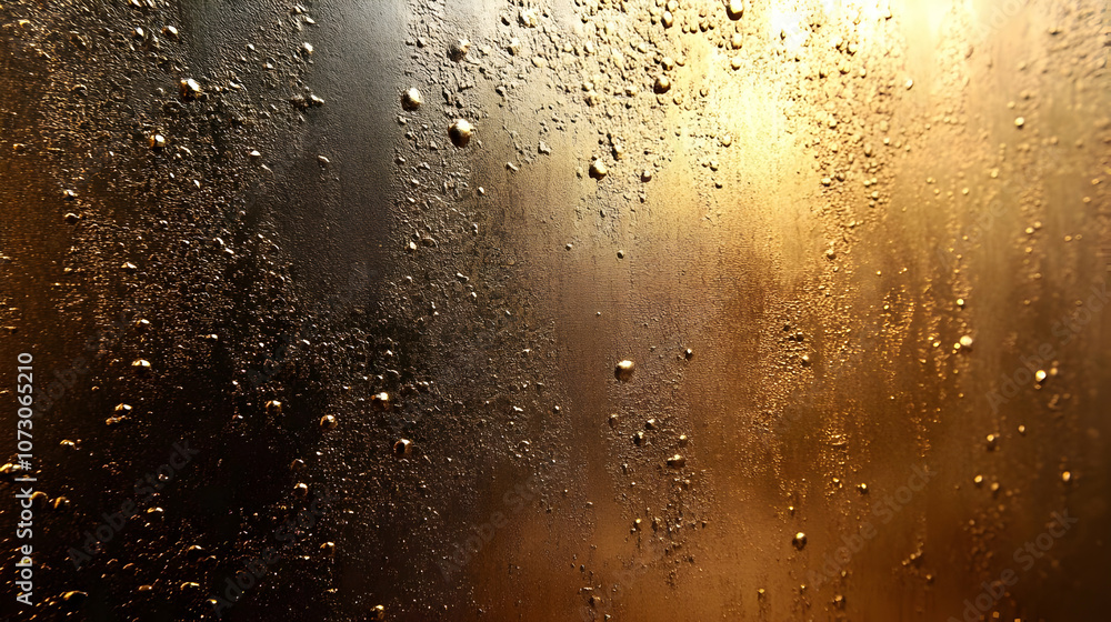 Golden Water Drops Background Golden Water Drops Background