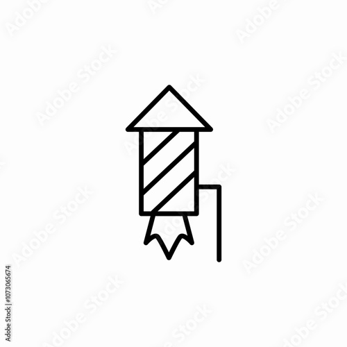 fireworks bomb icon sign vector