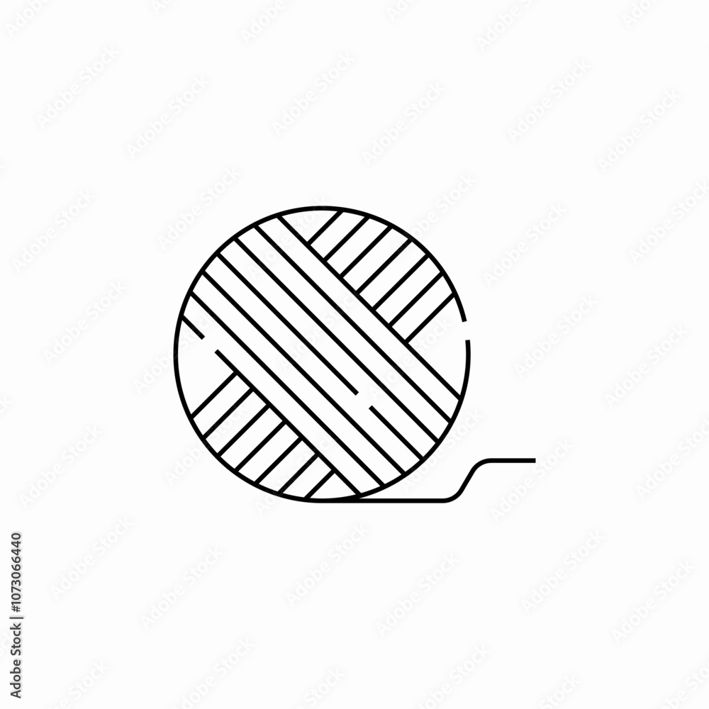 knitting ball icon sign vector knitting ball icon sign vector