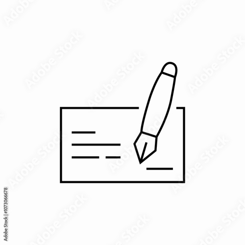 money cheque check icon sign vector