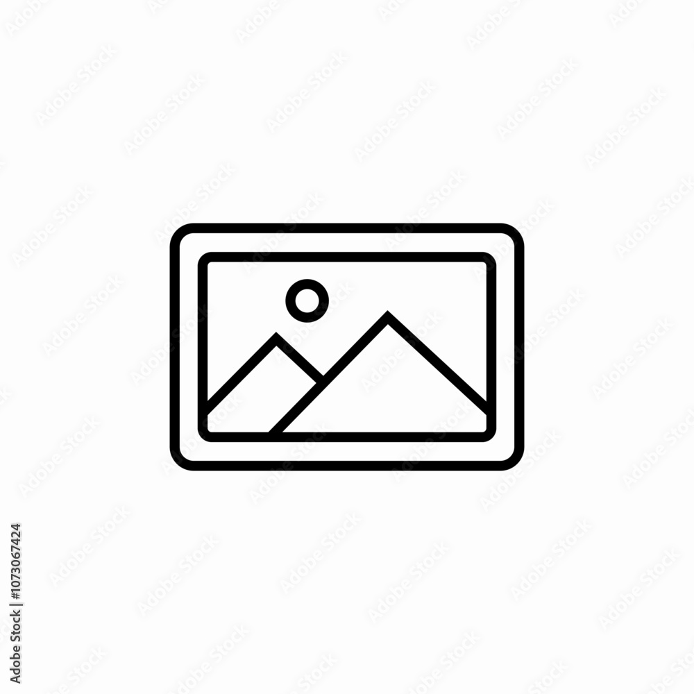 picture frame icon sign vector picture frame icon sign vector