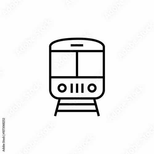 train railway icon sign vector