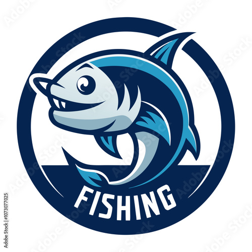 Fishing Logo - Halibut Mascot Design.