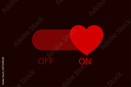 romance. love. falling in love. vector