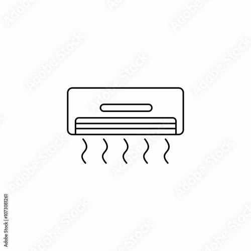 air conditioner icon sign vector