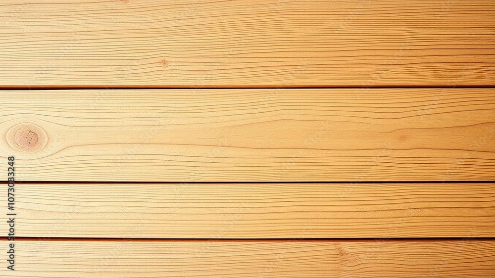 Fototapeta premium Wooden plank with smooth finish and clean lines, simple style, clean lines