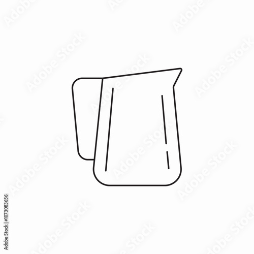 milk pitcher icon sign vector