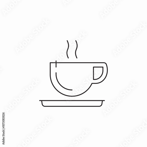 mug cup coffee icon sign vector