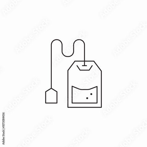 tea bag icon sign vector