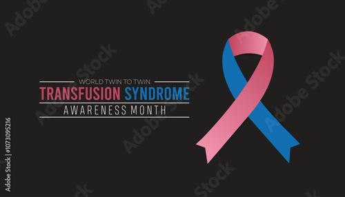 World Twin To Twin Transfusion Syndrome Awareness Month is observed every year on December. Medical Healthcare Awareness concept. background, placard, banner template Vector illustration design.