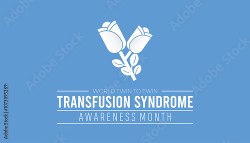World Twin To Twin Transfusion Syndrome Awareness Month is observed every year on December. Medical Healthcare Awareness concept. background, placard, banner template Vector illustration design.