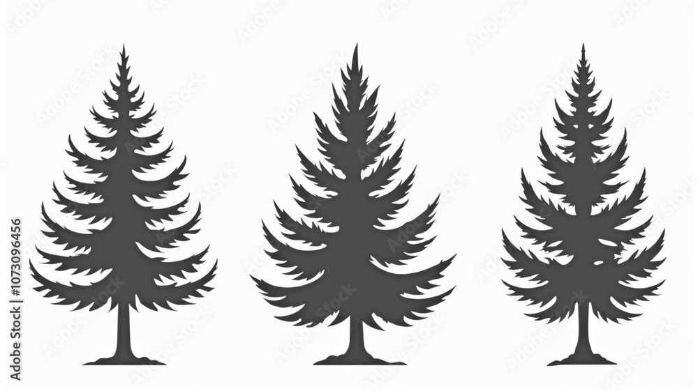 Obraz premium set of trees