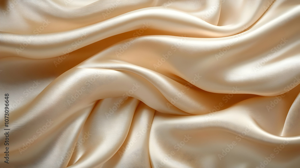 Beige Satin Fabric Texture Background Beige Satin Fabric Texture Background