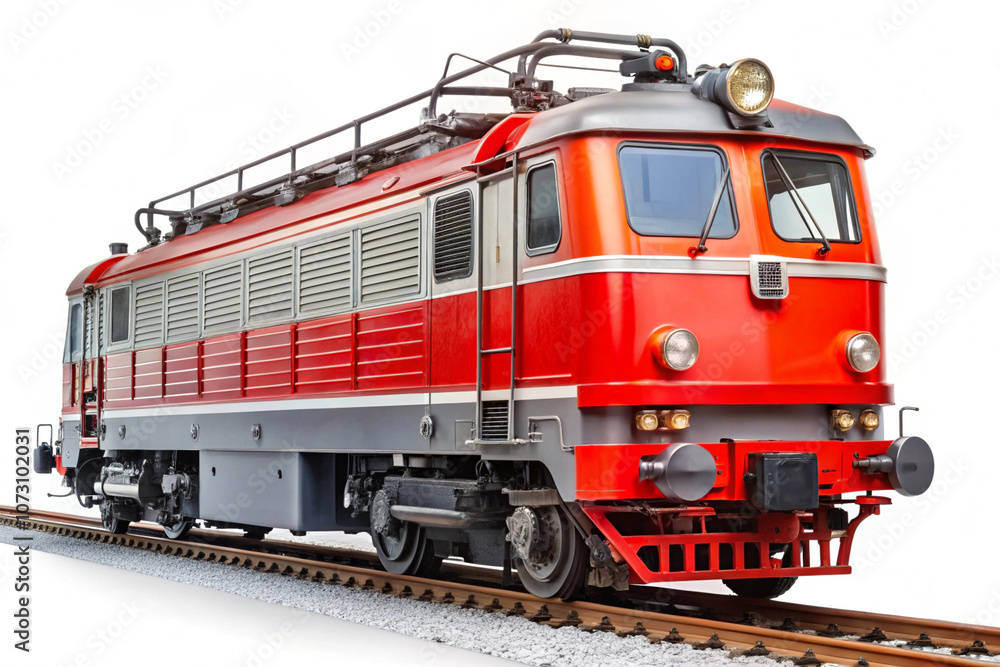 Electric locomotive,isolated on white background Electric locomotive,isolated on white background
