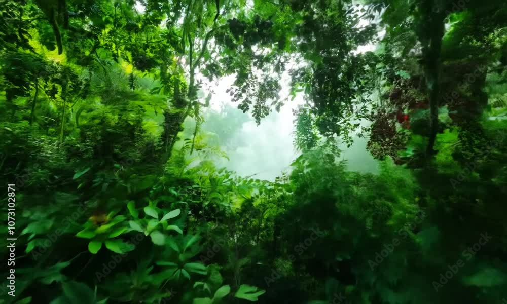 POV style The deep tropical jungles of Southeast Asia, full of vibrant green vegetation. Generative AI POV style The deep tropical jungles of Southeast Asia, full of vibrant green vegetation. Generative AI
