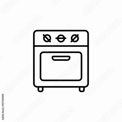 gas stove icon sign vector