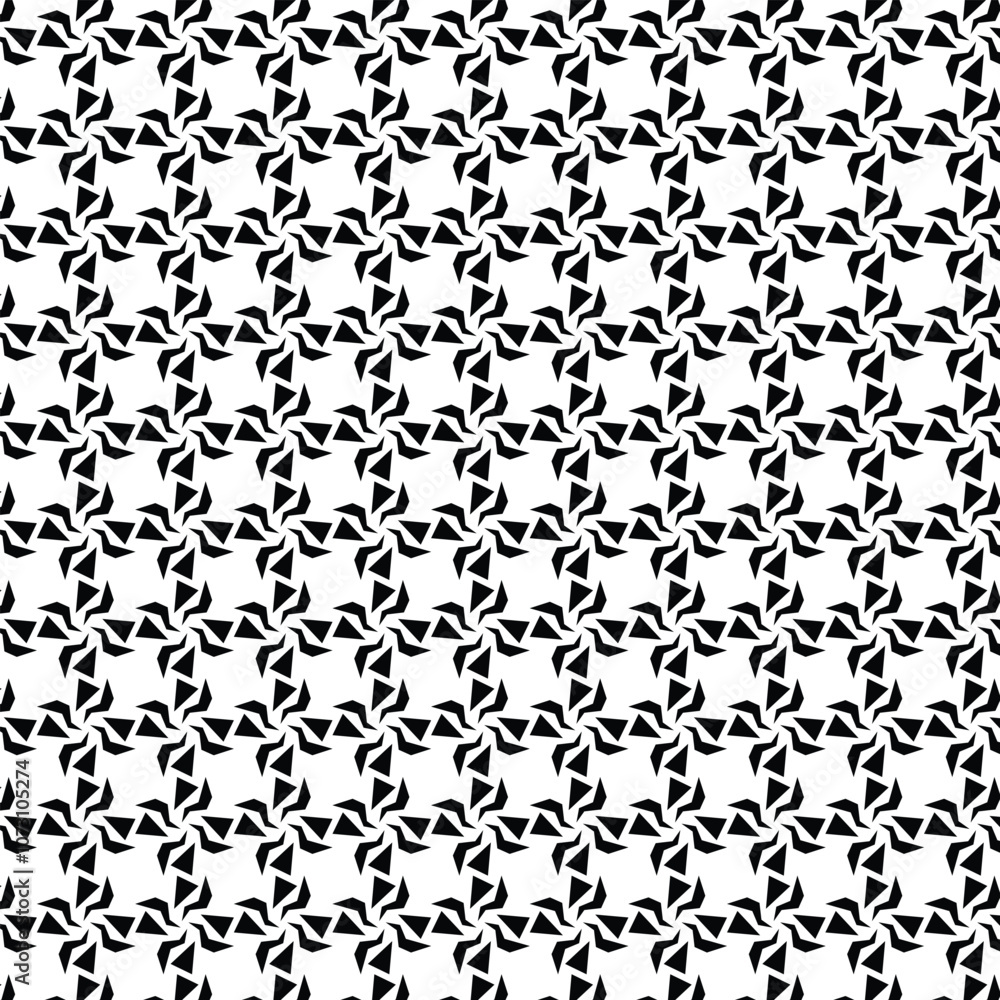 Black and white vector seamless pattern with small diamonds , star shapes ,rhombuses .Abstract black and white geometric texture .Simple minimal wide repeat background . Black and white vector seamless pattern with small diamonds , star shapes ,rhombuses .Abstract black and white geometric texture .Simple minimal wide repeat background .