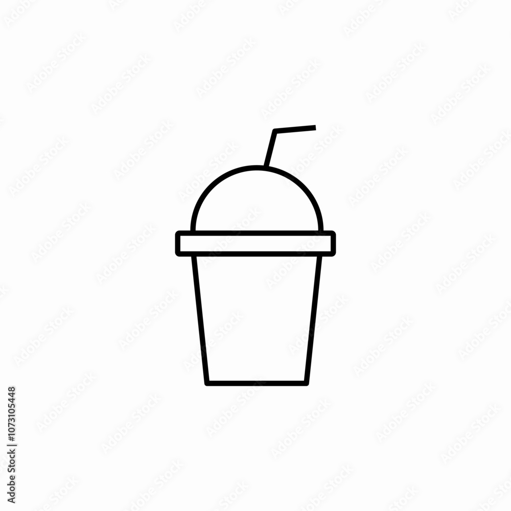 milkshake take away icon sign vector milkshake take away icon sign vector