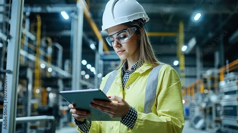 Engineer action shot at a construction site, focusing on a building.
