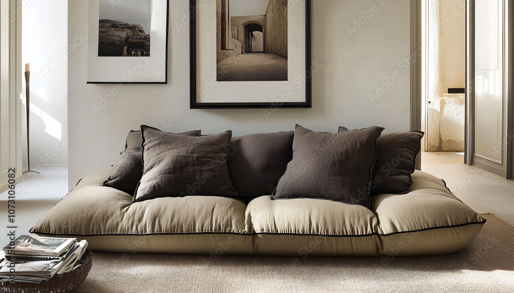 Fototapeta premium Fresh minimalist interior design ideas, each one unique
