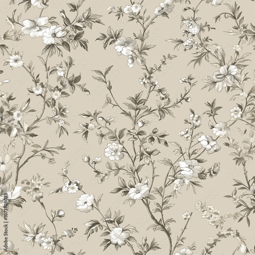 Floral Fabric pattern toile de jouy pillow pattern wallpaper Floral Fabric pattern toile de jouy pillow pattern wallpaper