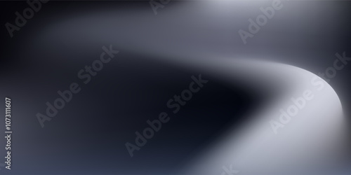Modern render of illuminated gray colored corridor art modern