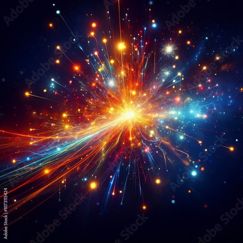 Background of sparks and glimmers for festive design