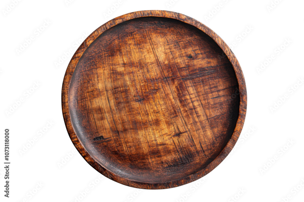 Empty wooden plate top view isolated on white background. PNG Transparent Empty wooden plate top view isolated on white background. PNG Transparent