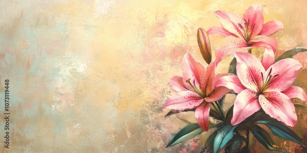 Pink flowers in vase Pink flowers in vase