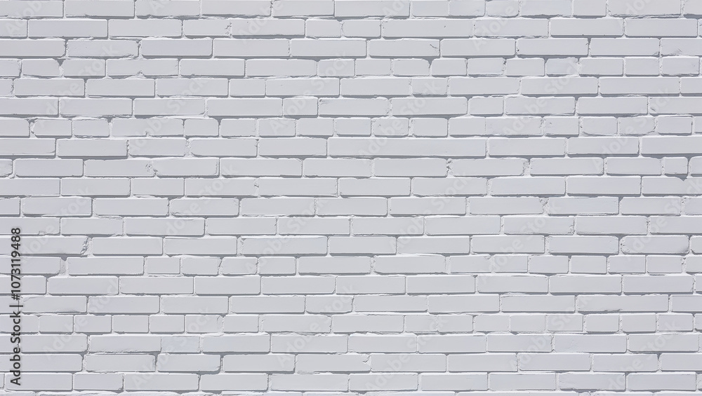Classic white brick wall with uniform repeated brick pattern design Classic white brick wall with uniform repeated brick pattern design