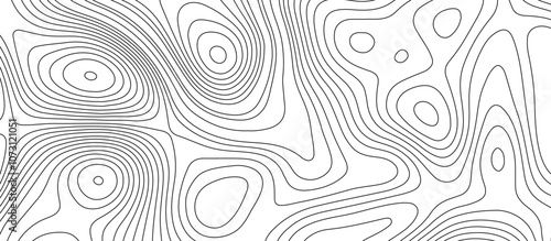 Abstract white wave paper curved reliefs background design. The black on white contours topography stylized relief diagram line wave carve pattern background.