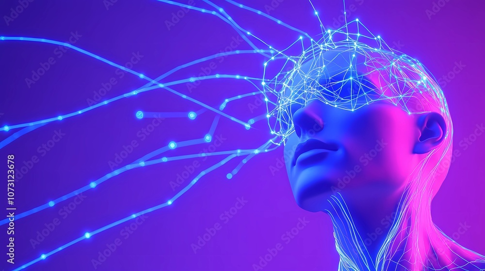 Abstract neural texture featuring intersecting lines and nodes with soft illumination, capturing the essence of artificial intelligence networks Abstract neural texture featuring intersecting lines and nodes with soft illumination, capturing the essence of artificial intelligence networks