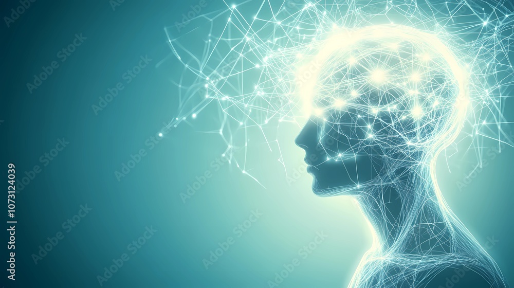Abstract neural texture featuring intersecting lines and nodes with soft illumination, capturing the essence of artificial intelligence networks Abstract neural texture featuring intersecting lines and nodes with soft illumination, capturing the essence of artificial intelligence networks