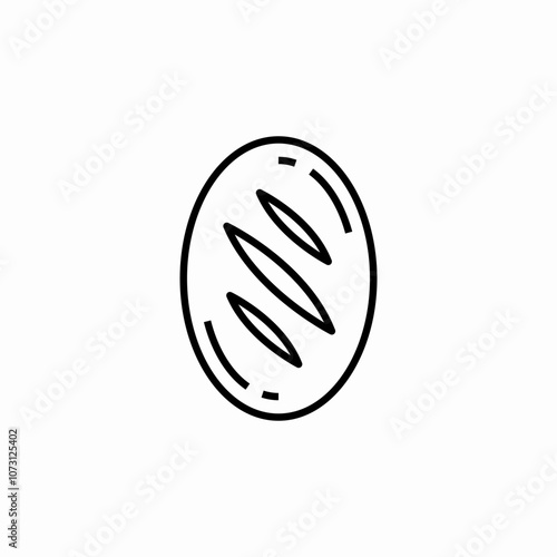 bread bakery icon sign vector