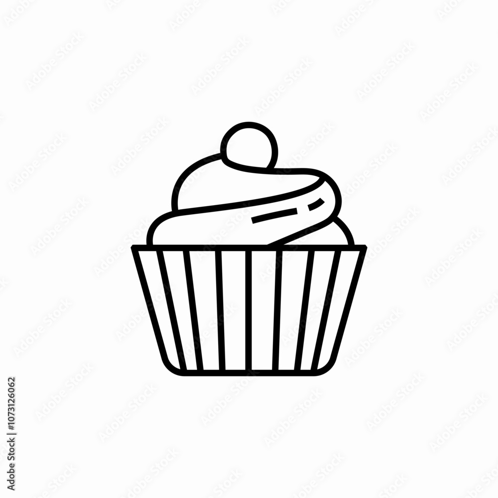 cupcake muffin icon sign vector cupcake muffin icon sign vector