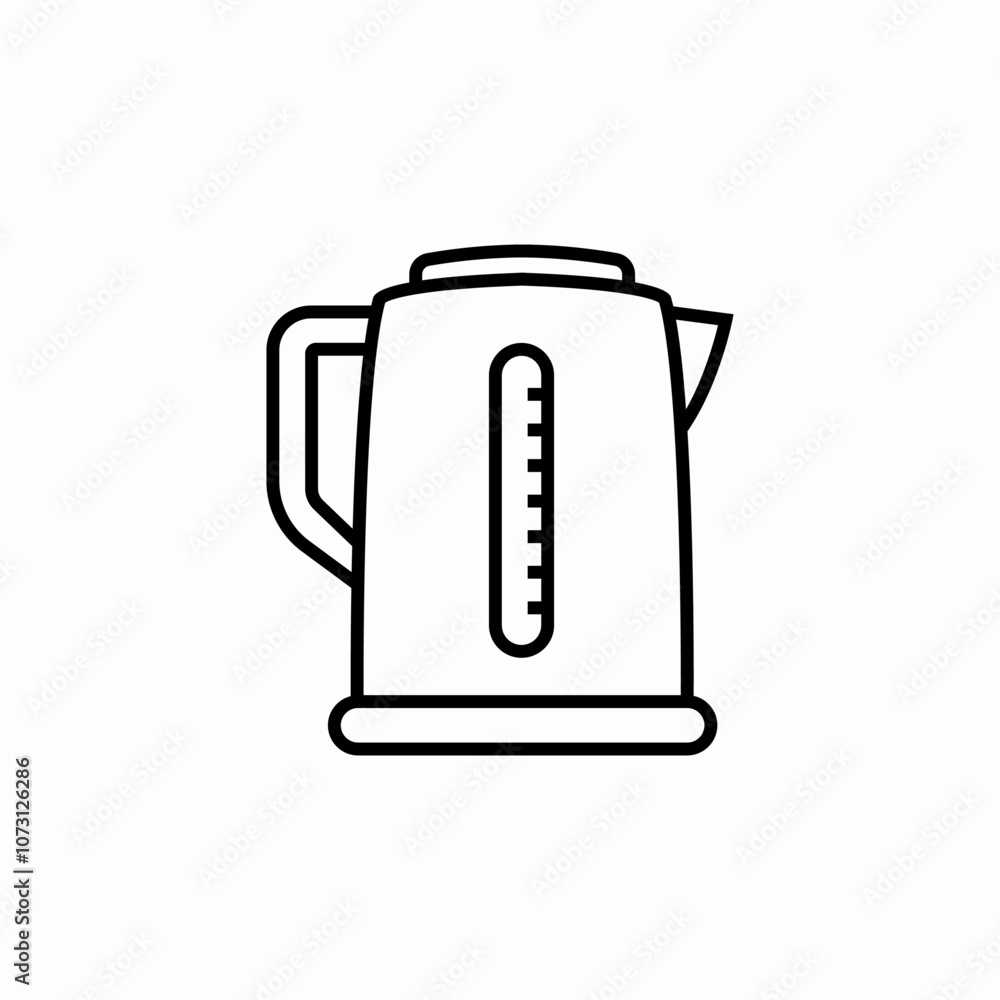 Obraz premium electric kettle icon sign vector
