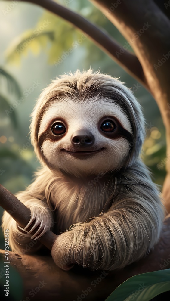 Fototapeta premium baby sloth