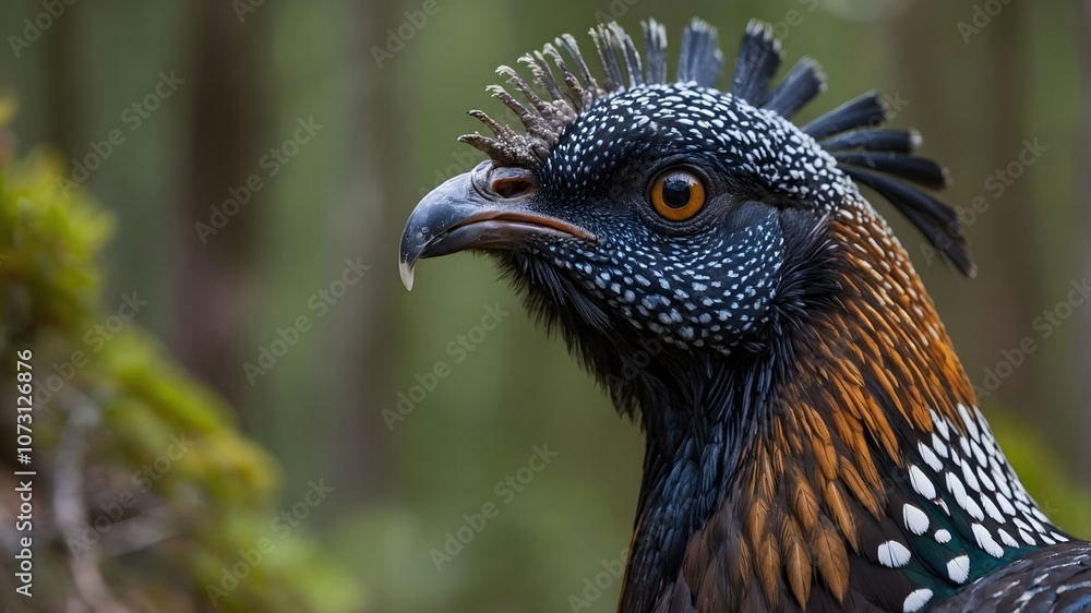 Regal Presence: A Close-Up of the Capercaillie's Vibrant Features Regal Presence: A Close-Up of the Capercaillie's Vibrant Features