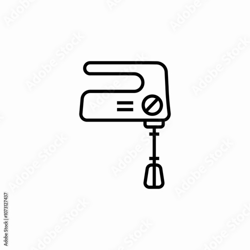 kitchen mixer icon sign vector