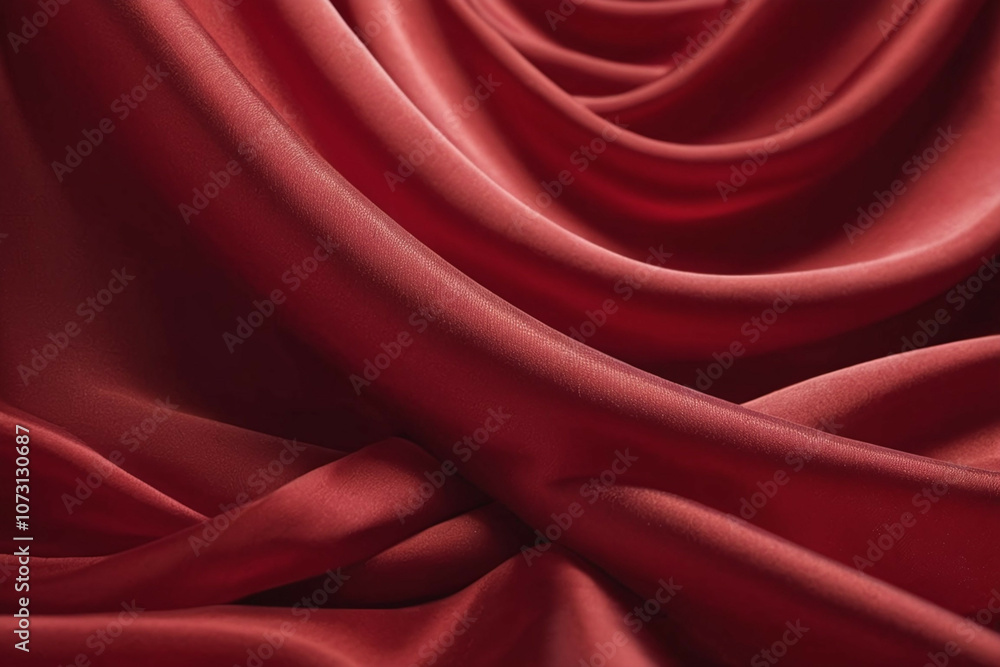 a flowing red fabric gently swaying in the wind on a clean white background a flowing red fabric gently swaying in the wind on a clean white background