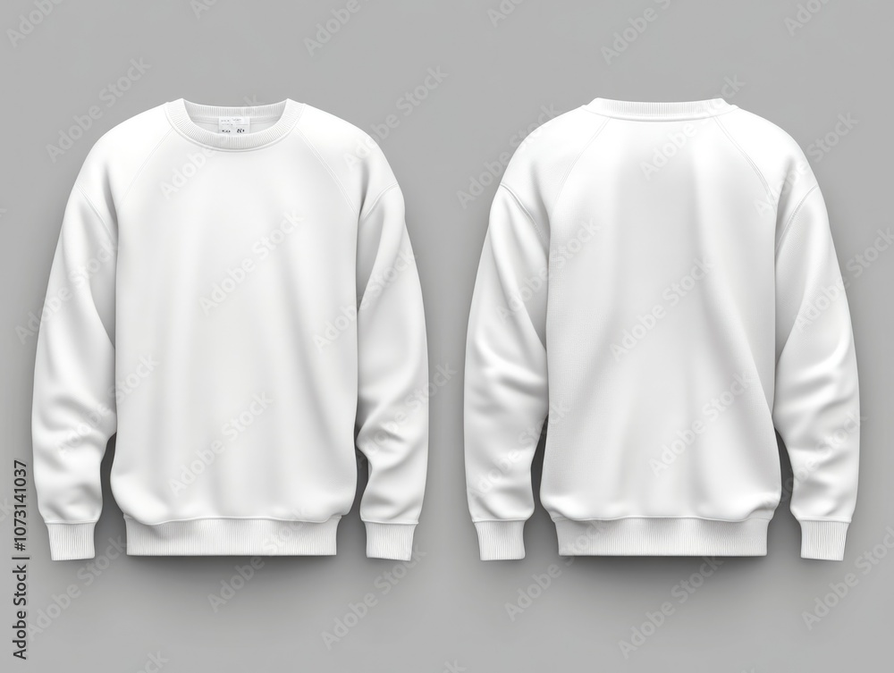 White Sweatshirts Gray Background White Sweatshirts Gray Background