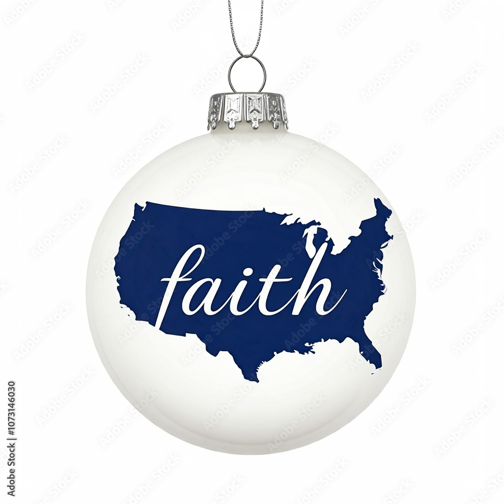 Obraz premium blue christmas ball