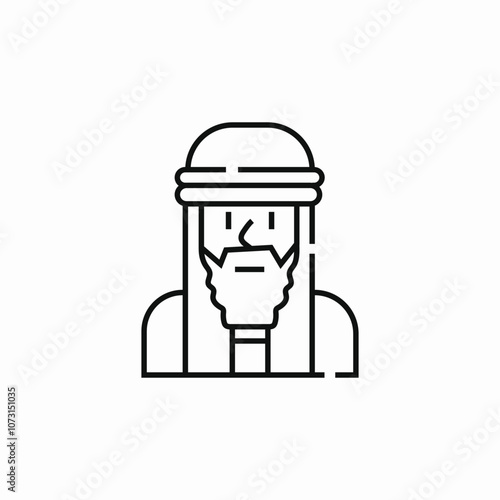 bedouin desert icon sign vector