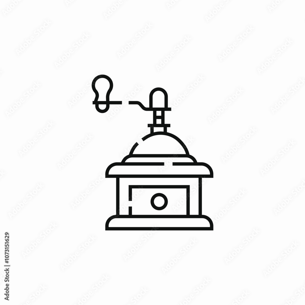 coffee grinder icon sign vector coffee grinder icon sign vector