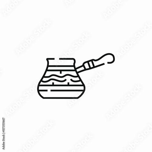 coffee turk icon sign vector