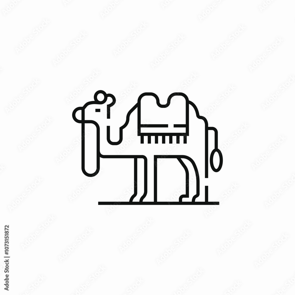 desert camel icon sign vector desert camel icon sign vector