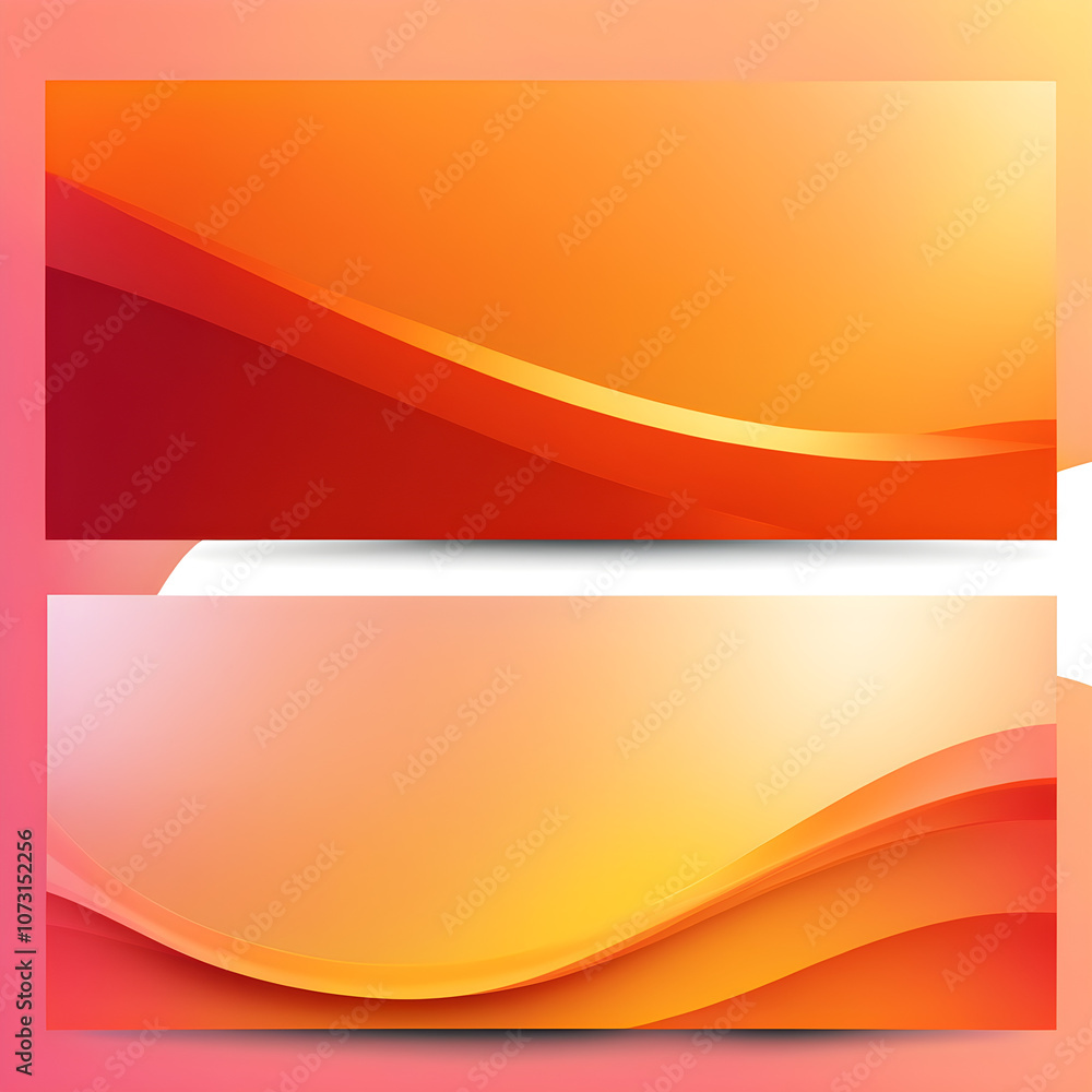 Obraz premium Yellow orange red abstract background with space for design. Gradient. Mother's Day, Valentine, September 1, autumn, thanksgiving. Web banner. Wide. Long. Panoramic. Website header.