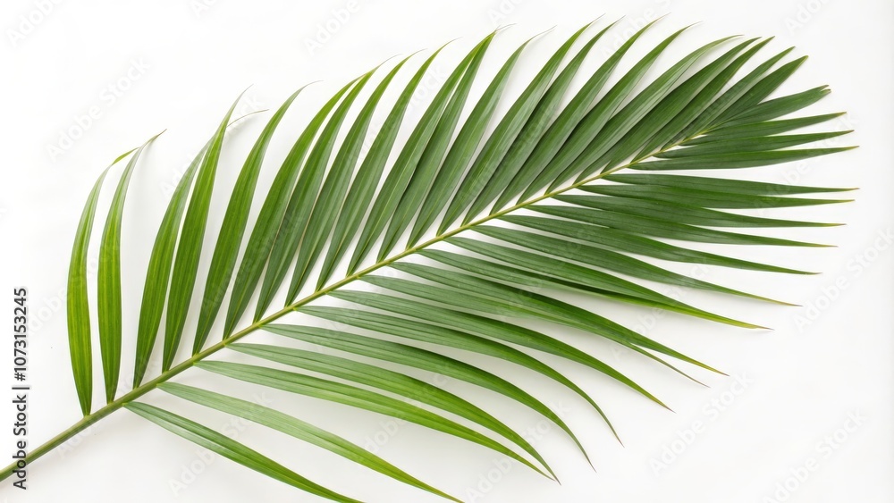 Obraz premium palm leaf isolated on white
