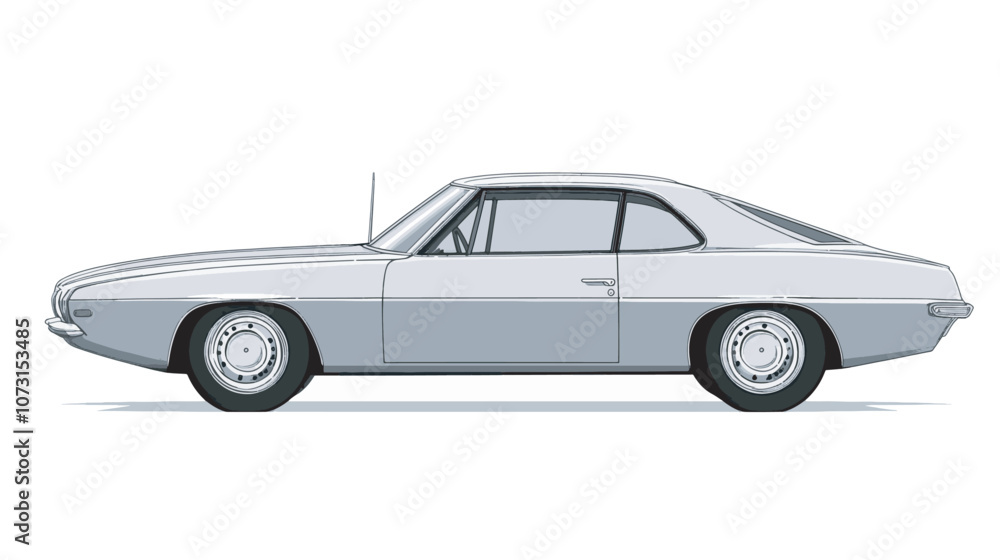 Fototapeta premium sports car vector side view