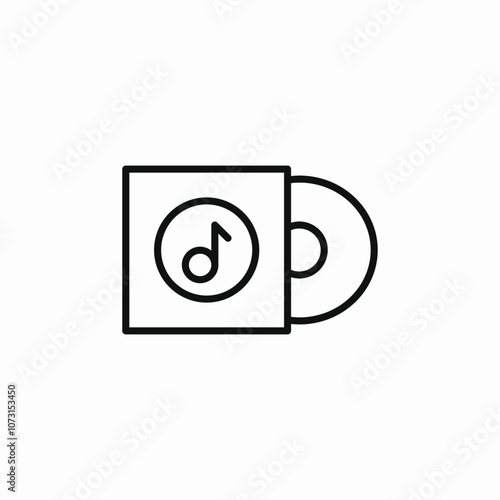 music album icon sign vector